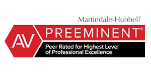 Martindale-Hubbell AV Preeminent Peer Rated for Highest Level Of Professional Excellence